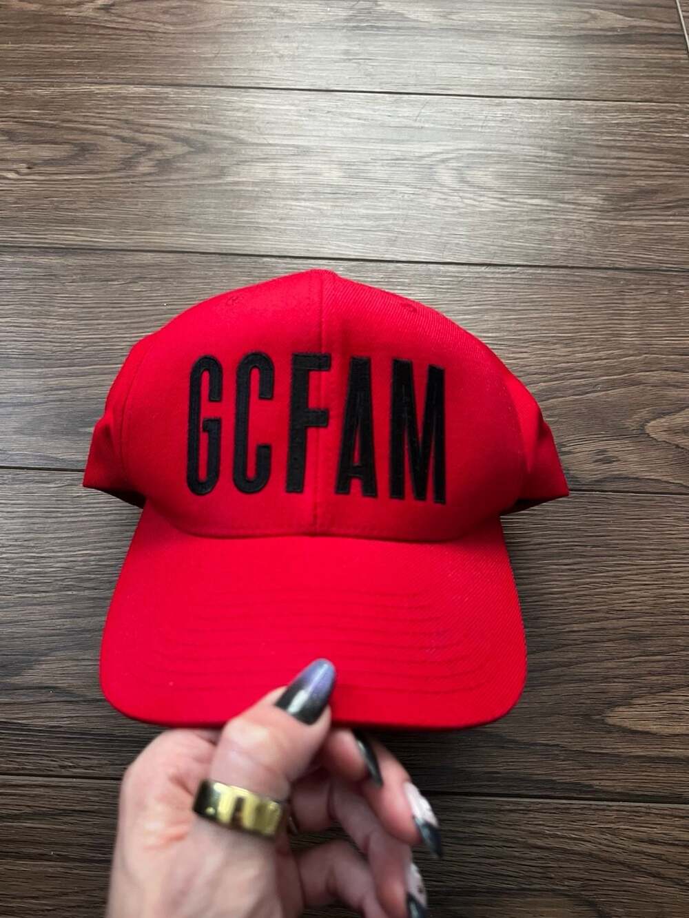 Groove Cruise GCFAM Snapback Hat Red Black